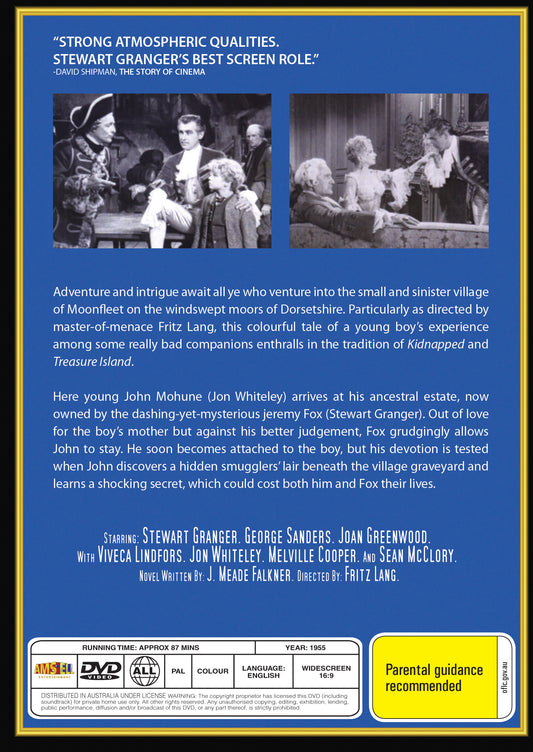 Buy Online Moonfleet (1955) - DVD - Stewart Granger, George Sanders | Best Shop for Old classic and hard to find movies on DVD - Timeless Classic DVD