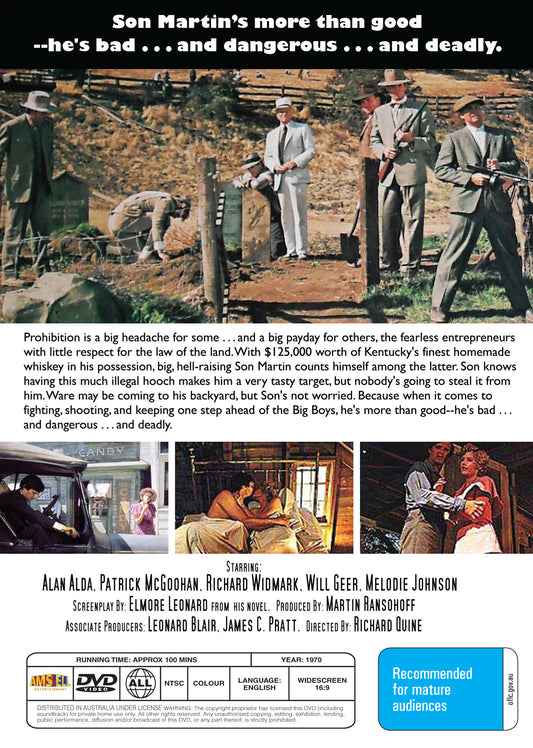Buy Online The Moonshine War (1970) - DVD - Patrick McGoohan, Richard Widmark, Alan Alda | Best Shop for Old classic and hard to find movies on DVD - Timeless Classic DVD