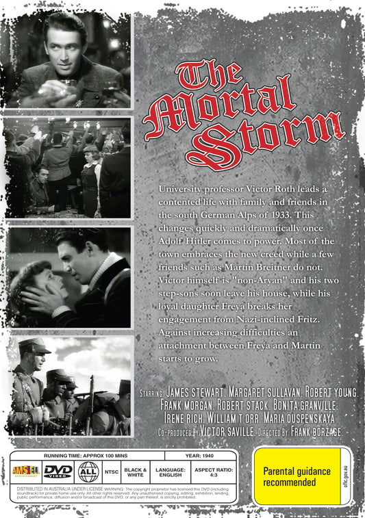 Buy Online The Mortal Storm (1940) - DVD - Margaret Sullavan, James Stewart | Best Shop for Old classic and hard to find movies on DVD - Timeless Classic DVD