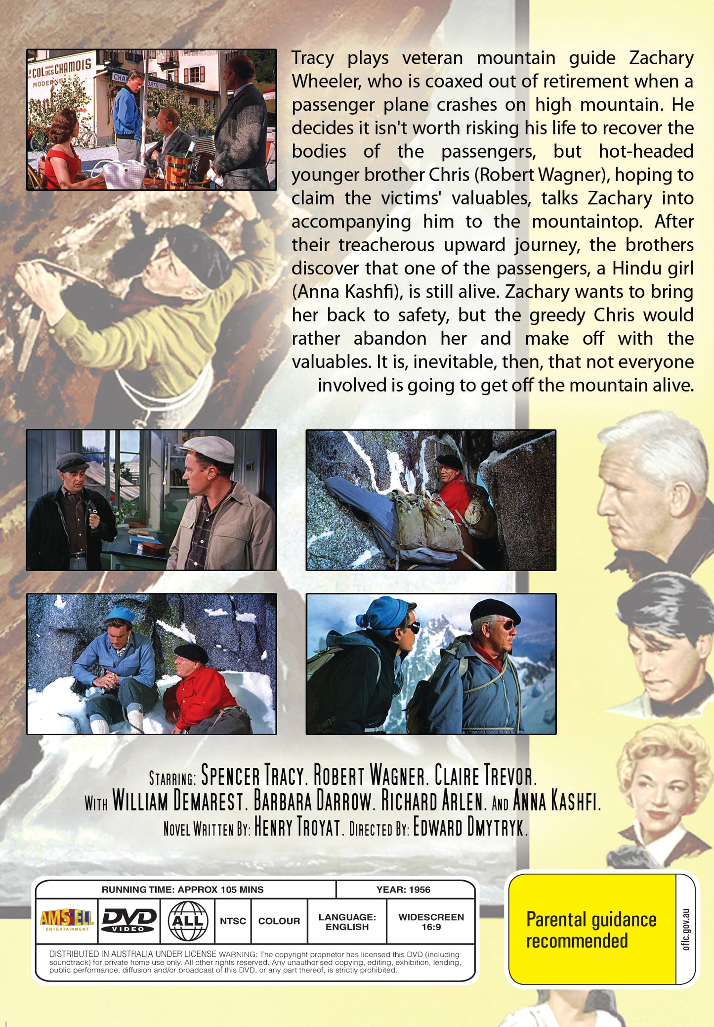 Buy Online The Mountain (1956) - DVD - Spencer Tracy, Robert Wagner | Best Shop for Old classic and hard to find movies on DVD - Timeless Classic DVD