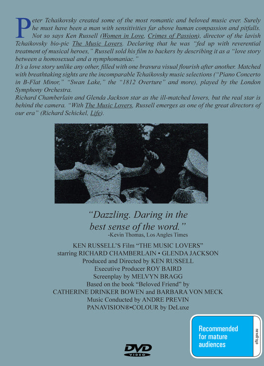 Buy Online The Music Lovers (1971) - DVD - Richard Chamberlain, Glenda Jackson | Best Shop for Old classic and hard to find movies on DVD - Timeless Classic DVD