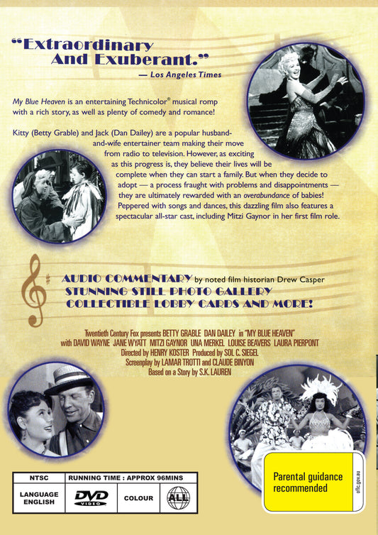 Buy Online My Blue Heaven (1950) - DVD - Betty Grable, Dan Dailey | Best Shop for Old classic and hard to find movies on DVD - Timeless Classic DVD