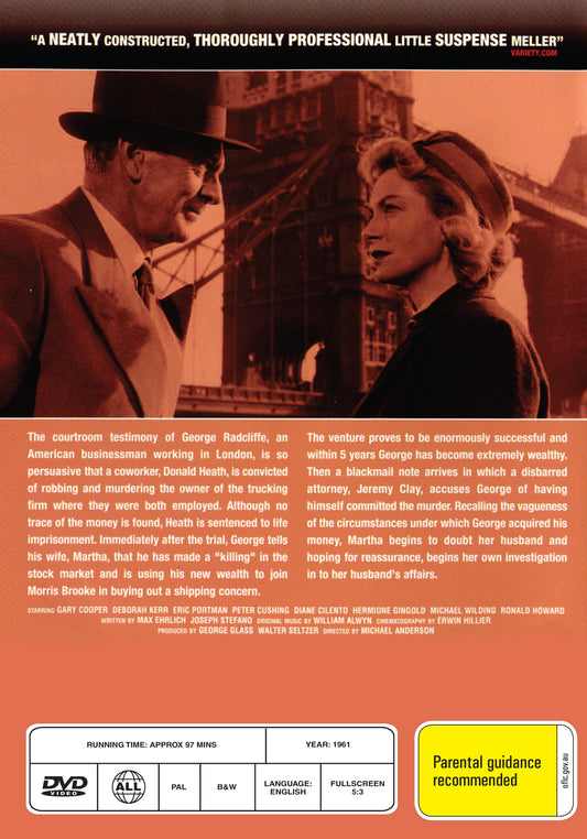 Buy Online The Naked Edge (1961) - DVD - Gary Cooper, Deborah Kerr | Best Shop for Old classic and hard to find movies on DVD - Timeless Classic DVD