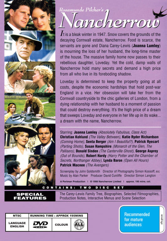 Buy Online Nancherrow (1999)- DVD - Joanna Lumley, Katie Ryder Richardson | Best Shop for Old classic and hard to find movies on DVD - Timeless Classic DVD