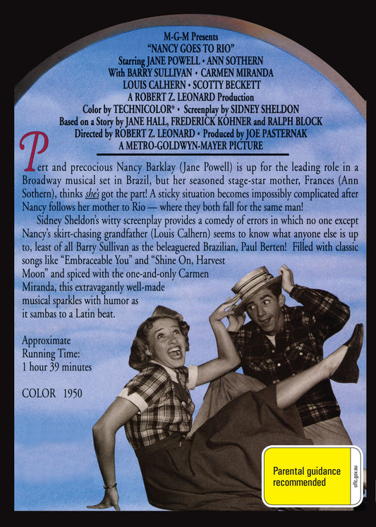 Buy Online Nancy Goes to Rio (1950) - DVD - Ann Sothern, Jane Powell | Best Shop for Old classic and hard to find movies on DVD - Timeless Classic DVD