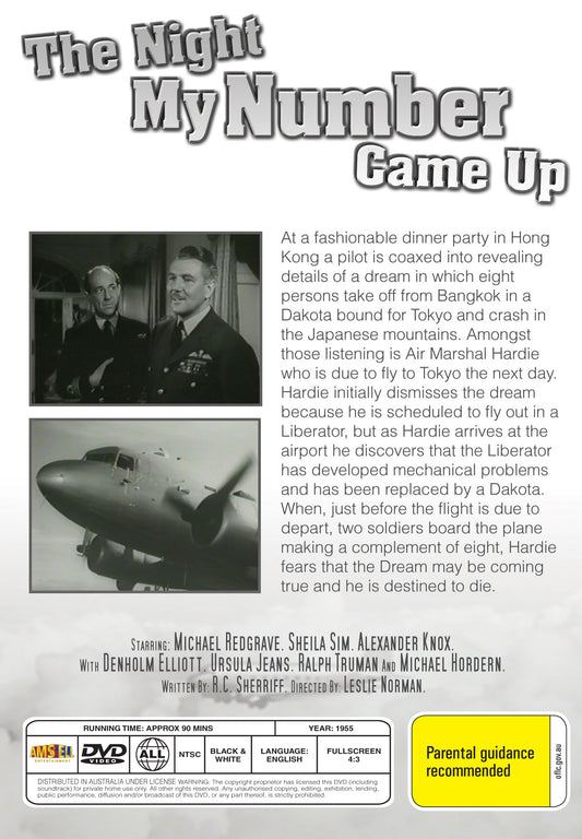 Buy Online The Night My Number Came Up (1955) - Michael Redgrave, Sheila Sim | Best Shop for Old classic and hard to find movies on DVD - Timeless Classic DVD