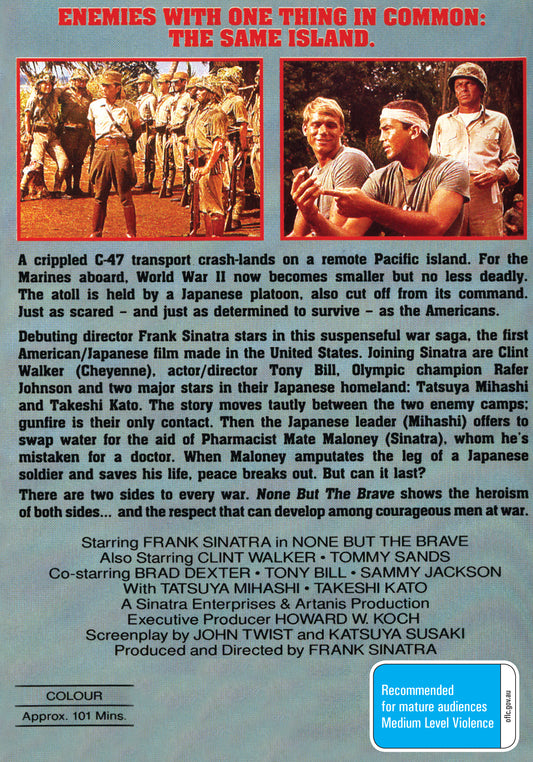 Buy Online None But the Brave (1965) - DVD - Frank Sinatra, Clint Walker | Best Shop for Old classic and hard to find movies on DVD - Timeless Classic DVD