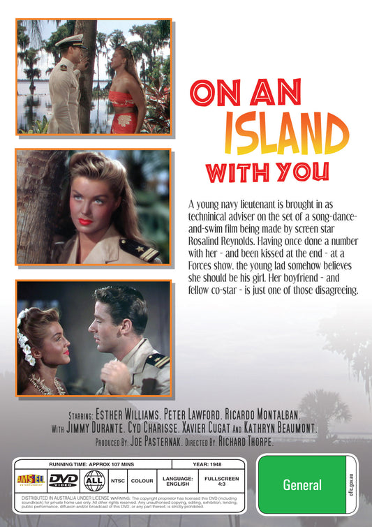 Buy Online On an Island with You (1948) - DVD - Esther Williams, Peter Lawford | Best Shop for Old classic and hard to find movies on DVD - Timeless Classic DVD