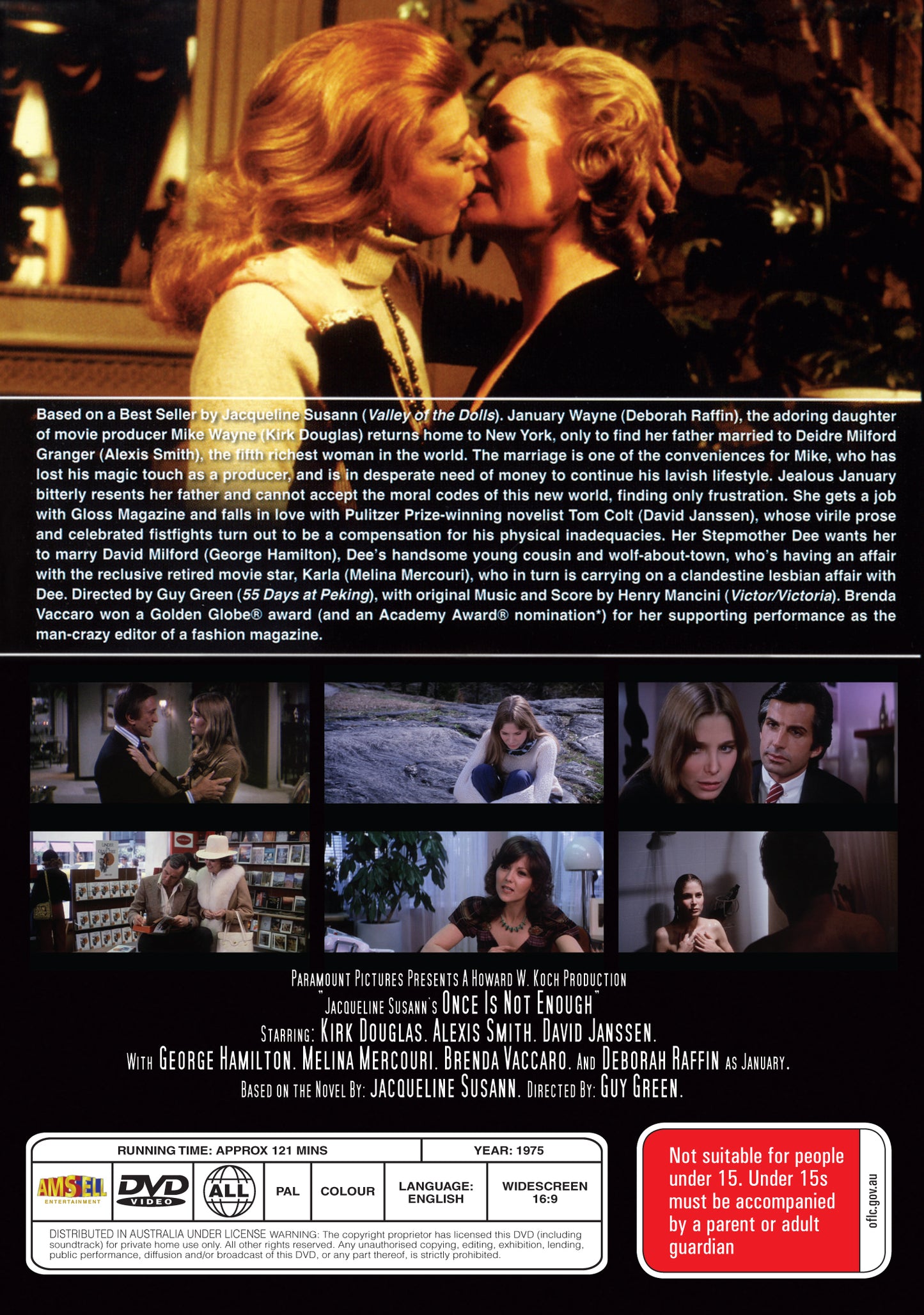 Buy Online Once Is Not Enough (1975) - DVD - Kirk Douglas, Alexis Smith | Best Shop for Old classic and hard to find movies on DVD - Timeless Classic DVD