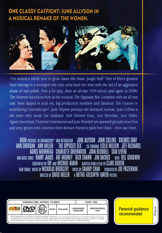 Buy Online The Opposite Sex (1956) - DVD - June Allyson, Joan Collins | Best Shop for Old classic and hard to find movies on DVD - Timeless Classic DVD