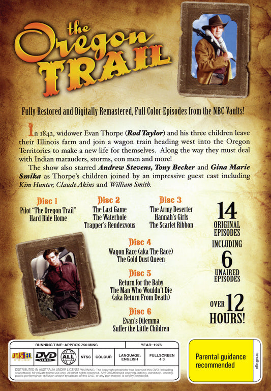 Buy Online The Oregon Trail (1976) - DVD - Rod Taylor, Andrew Stevens | Best Shop for Old classic and hard to find movies on DVD - Timeless Classic DVD