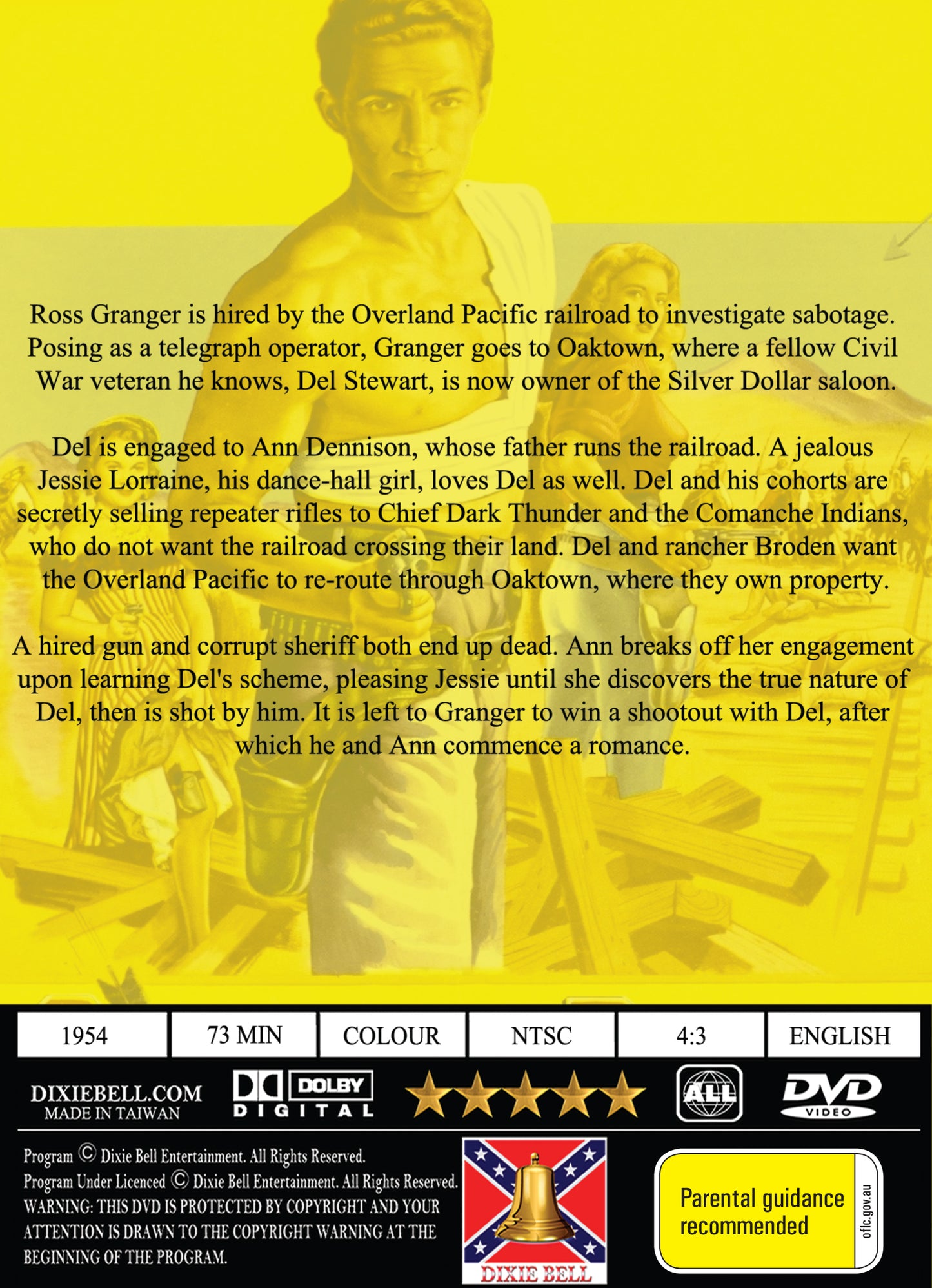 Buy Online Overland Pacific (1954) - DVD - Jock Mahoney, Peggie Castle | Best Shop for Old classic and hard to find movies on DVD - Timeless Classic DVD