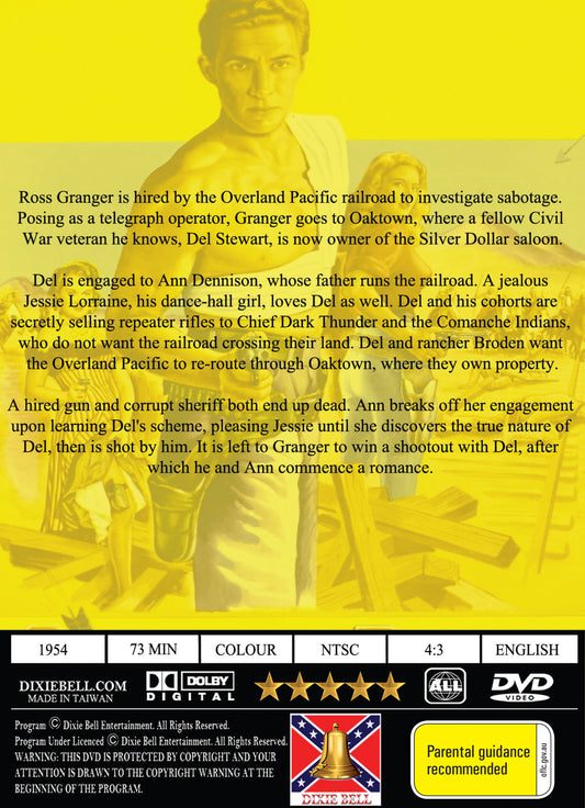 Buy Online Overland Pacific (1954) - DVD - Jock Mahoney, Peggie Castle | Best Shop for Old classic and hard to find movies on DVD - Timeless Classic DVD