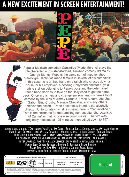 Buy Online Pepe (1960) - DVD - Cantinflas, Dan Dailey, Shirley Jones | Best Shop for Old classic and hard to find movies on DVD - Timeless Classic DVD