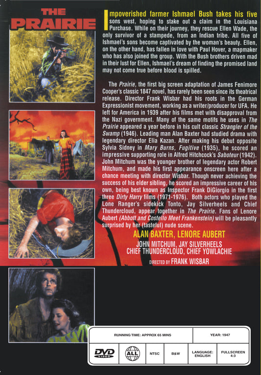 Buy Online The Prairie (1947) - DVD - Lenore Aubert, Alan Baxter | Best Shop for Old classic and hard to find movies on DVD - Timeless Classic DVD