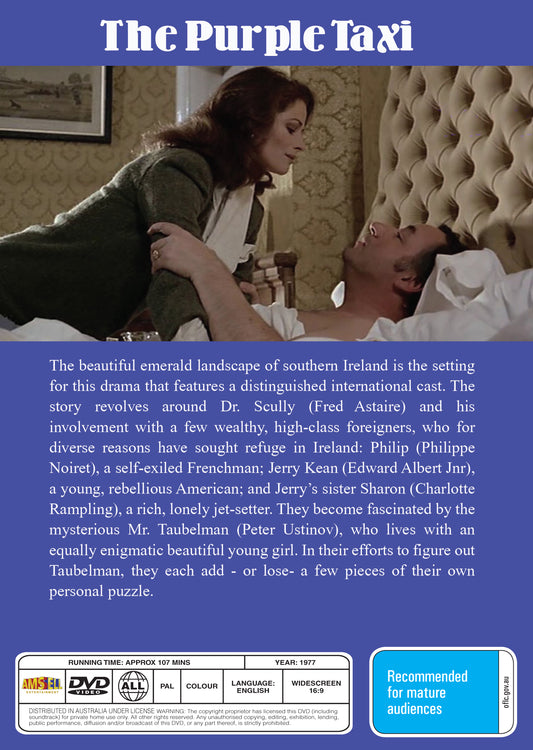 Buy Online The Purple Taxi (1977) - DVD - Charlotte Rampling, Philippe Noiret | Best Shop for Old classic and hard to find movies on DVD - Timeless Classic DVD