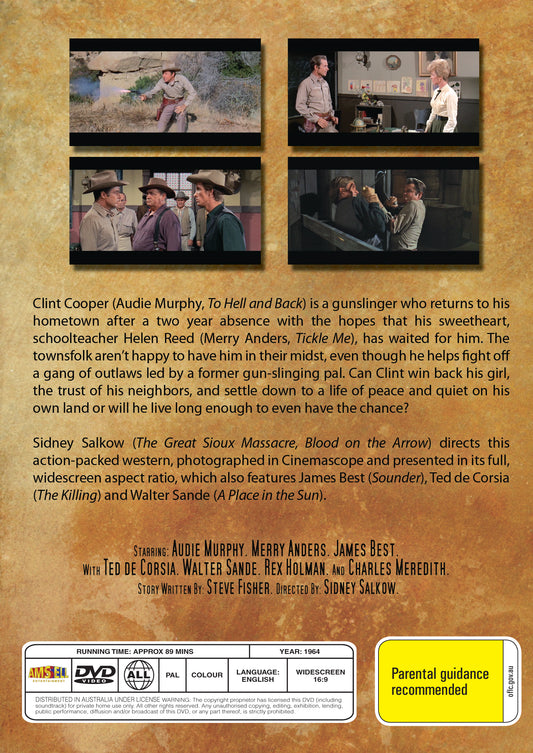 Buy Online The Quick Gun (1964) - DVD - Audie Murphy, Merry Anders | Best Shop for Old classic and hard to find movies on DVD - Timeless Classic DVD