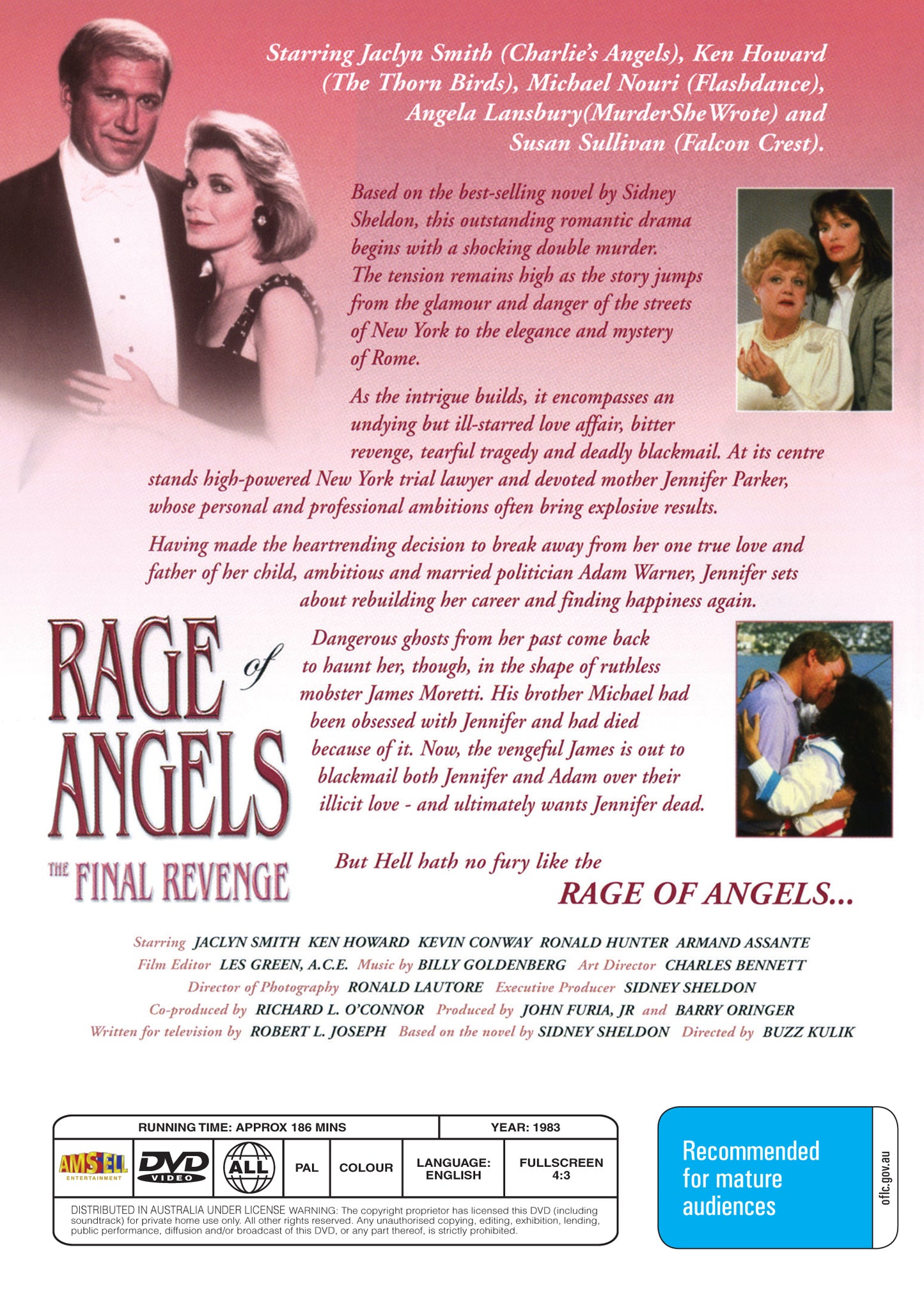 Buy Online Rage of Angels: The Story Continues (1986) - DVD - Jaclyn Smith, Ken Howard | Best Shop for Old classic and hard to find movies on DVD - Timeless Classic DVD
