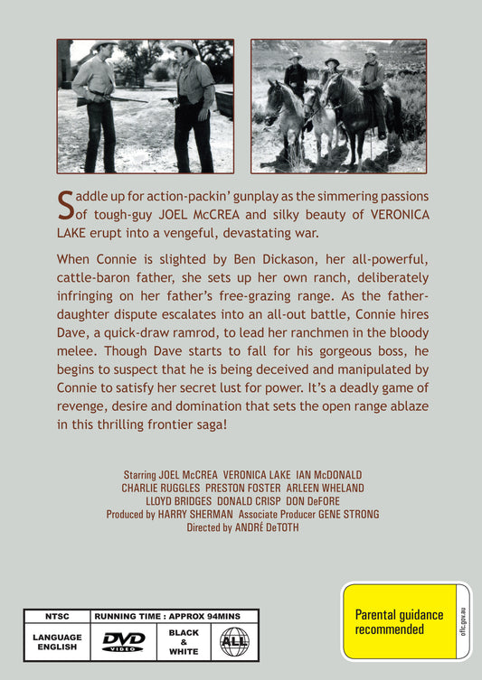 Buy Online Ramrod (1947) - DVD - Joel McCrea, Veronica Lake | Best Shop for Old classic and hard to find movies on DVD - Timeless Classic DVD