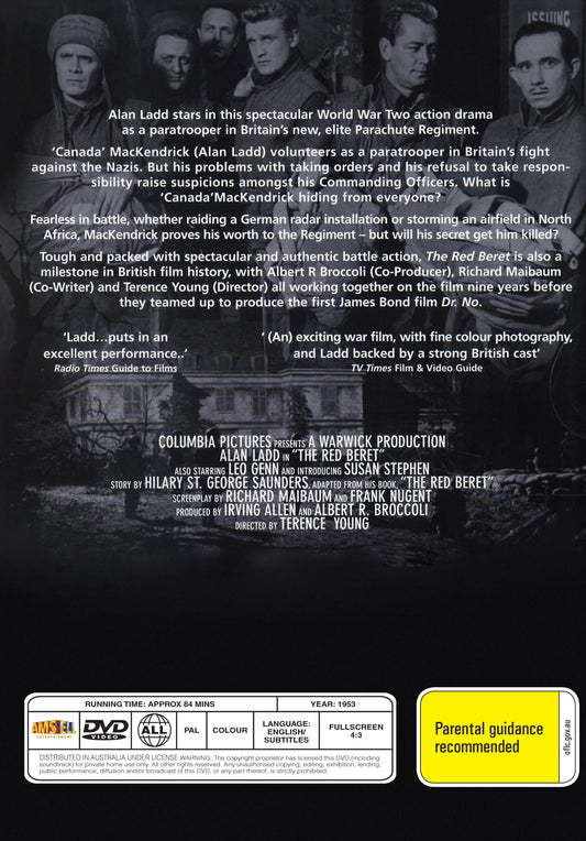 Buy Online The Red Beret (1953) - DVD - Alan Ladd, Leo Genn | Best Shop for Old classic and hard to find movies on DVD - Timeless Classic DVD