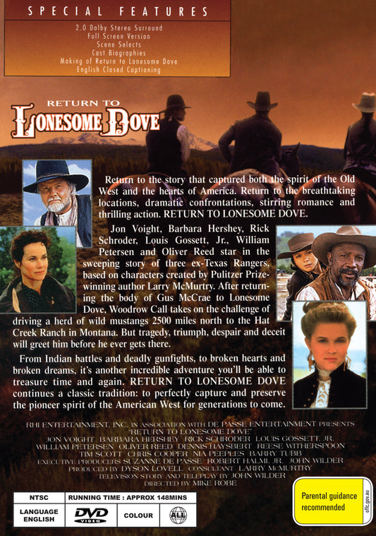 Buy Online Return to Lonesome Dove - Jon Voight, Barbara Hershey | Best Shop for Old classic and hard to find movies on DVD - Timeless Classic DVD