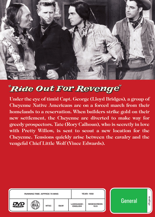 Buy Online Ride Out for Revenge (1957) - DVD - Rory Calhoun, Gloria Grahame, Lloyd Bridges | Best Shop for Old classic and hard to find movies on DVD - Timeless Classic DVD