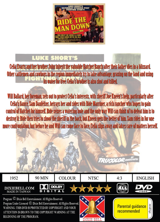 Buy Online Ride the Man Down (1952) - DVD - Brian Donlevy, Rod Cameron | Best Shop for Old classic and hard to find movies on DVD - Timeless Classic DVD