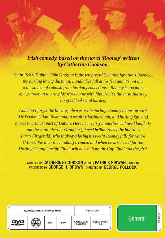 Buy Online Rooney (1958) - DVD - John Gregson, Muriel Pavlow | Best Shop for Old classic and hard to find movies on DVD - Timeless Classic DVD