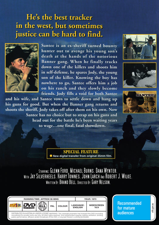 Buy Online Santee (1973) - DVD - Glenn Ford, Michael Burns | Best Shop for Old classic and hard to find movies on DVD - Timeless Classic DVD