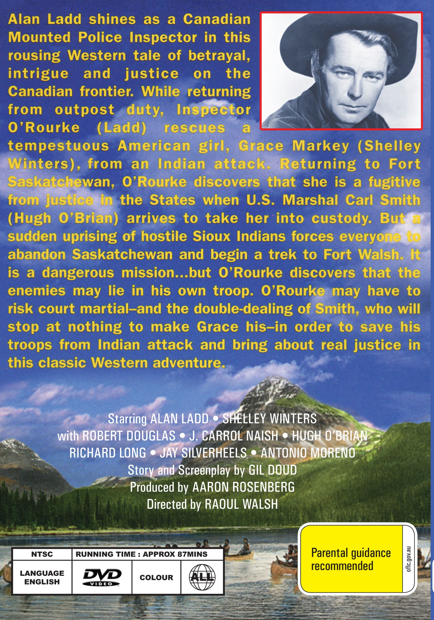 Buy Online Saskatchewan (1954) - DVD - Alan Ladd, Shelley Winters | Best Shop for Old classic and hard to find movies on DVD - Timeless Classic DVD
