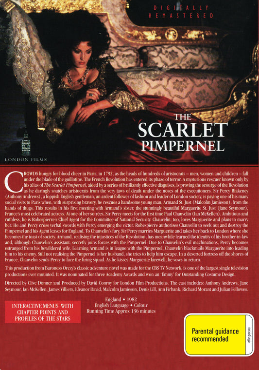 Buy Online The Scarlet Pimpernel (1982) - DVD - Anthony Andrews, Jane Seymour | Best Shop for Old classic and hard to find movies on DVD - Timeless Classic DVD