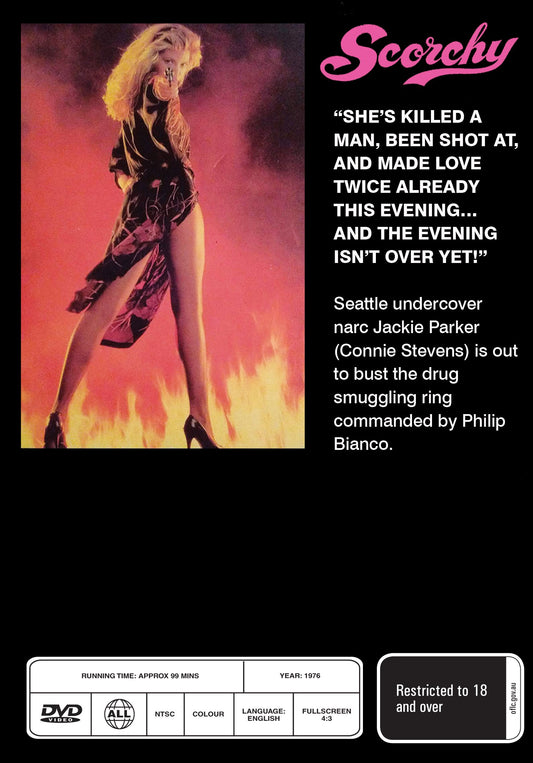 Buy Online Scorchy (1976) - DVD - Connie Stevens, Cesare Danova | Best Shop for Old classic and hard to find movies on DVD - Timeless Classic DVD