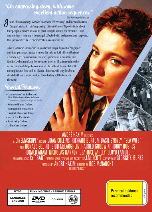 Buy Online Sea Wife (1957) - DVD - Joan Collins, Richard Burton | Best Shop for Old classic and hard to find movies on DVD - Timeless Classic DVD