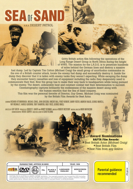 Buy Online Sea of Sand (1958) - DVD -  Richard Attenborough, John Gregson | Best Shop for Old classic and hard to find movies on DVD - Timeless Classic DVD