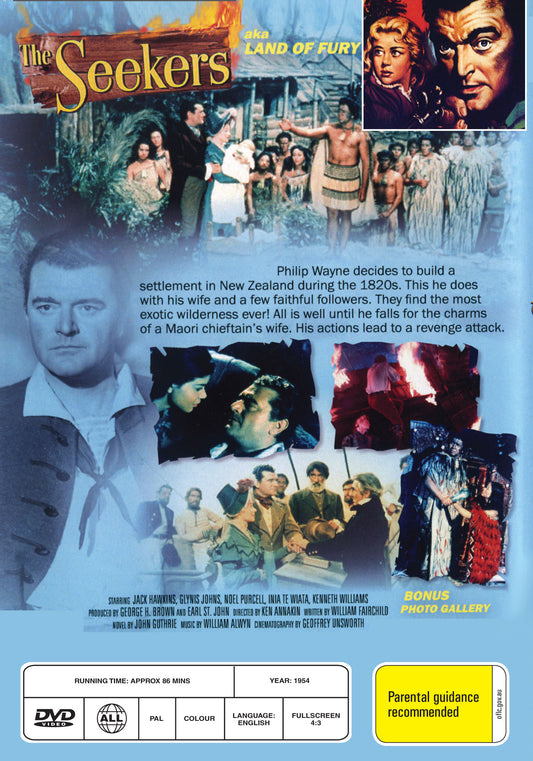 Buy Online The Seekers (1954) - DVD - Jack Hawkins, Glynis Johns | Best Shop for Old classic and hard to find movies on DVD - Timeless Classic DVD