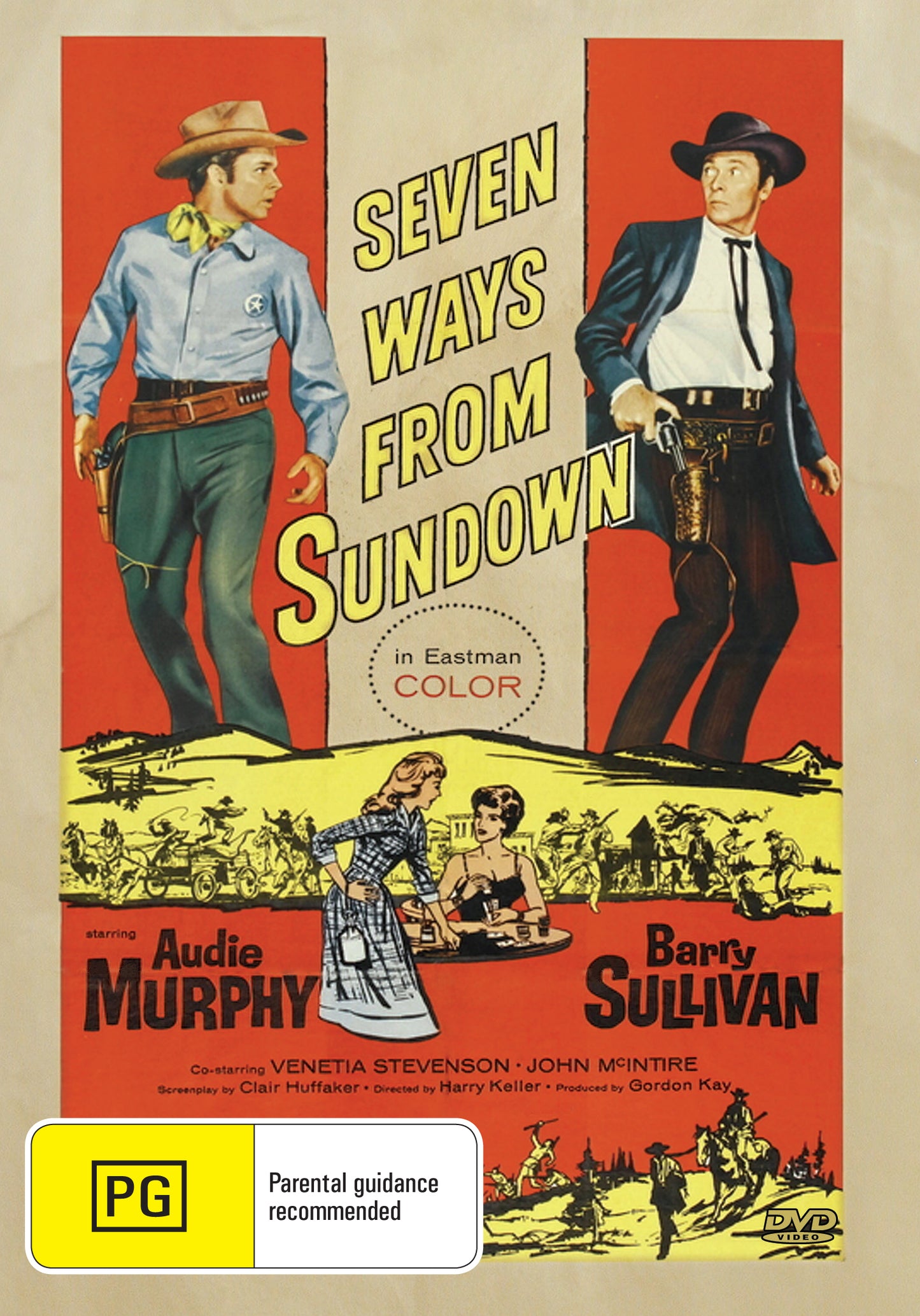 Buy Online Seven Ways from Sundown (1960) - DVD - Audie Murphy, Barry Sullivan | Best Shop for Old classic and hard to find movies on DVD - Timeless Classic DVD