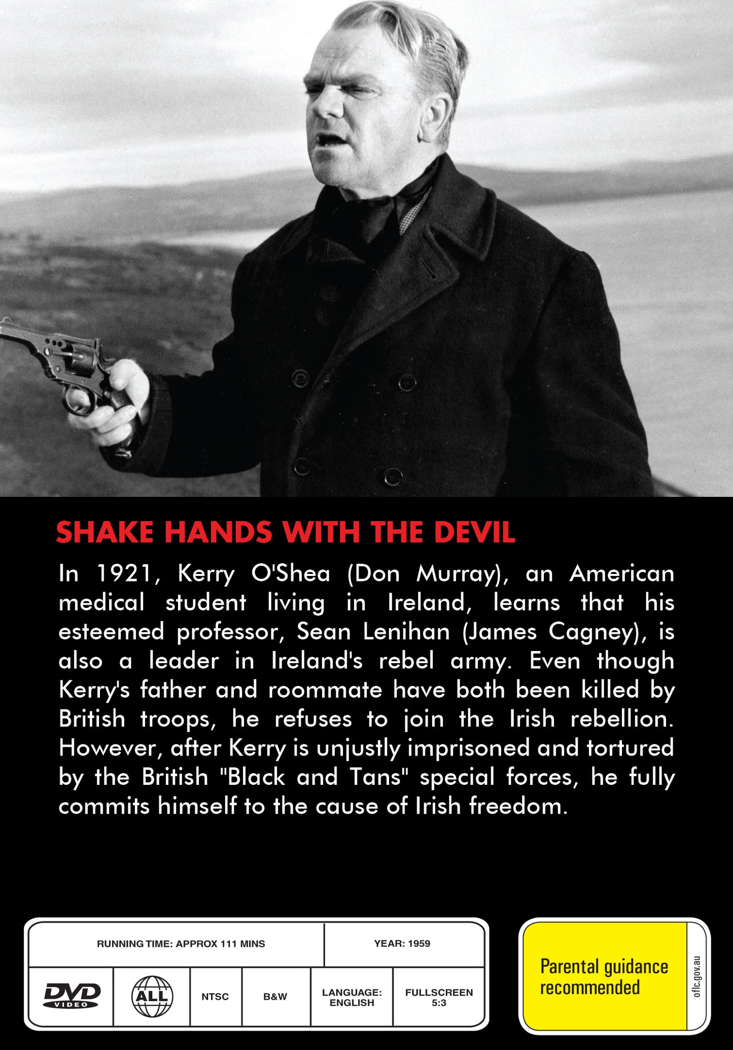 Buy Online Shake Hands with the Devil (1959) - DVD - James Cagney, Don Murray | Best Shop for Old classic and hard to find movies on DVD - Timeless Classic DVD