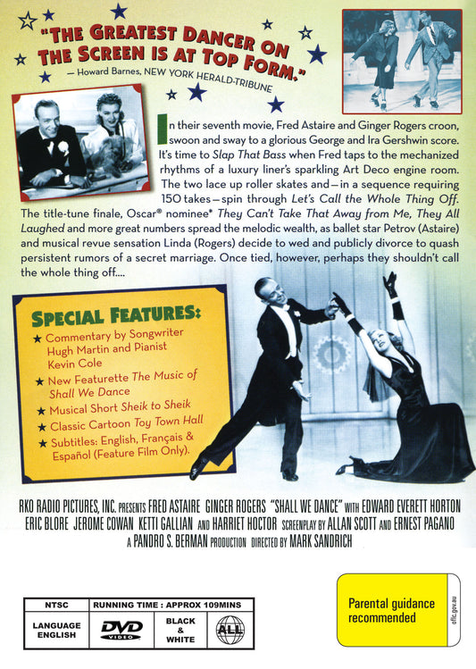 Buy Online Shall We Dance (1937) - DVD - Fred Astaire, Ginger Rogers | Best Shop for Old classic and hard to find movies on DVD - Timeless Classic DVD