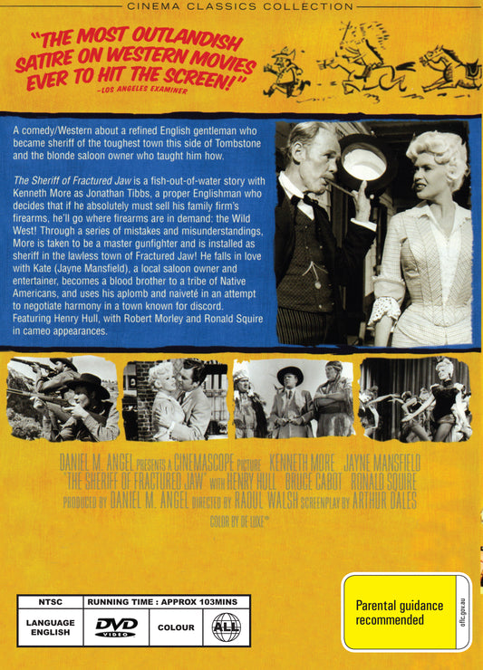 Buy Online The Sheriff of Fractured Jaw (1958) - DVD - Kenneth More, Jayne Mansfield | Best Shop for Old classic and hard to find movies on DVD - Timeless Classic DVD