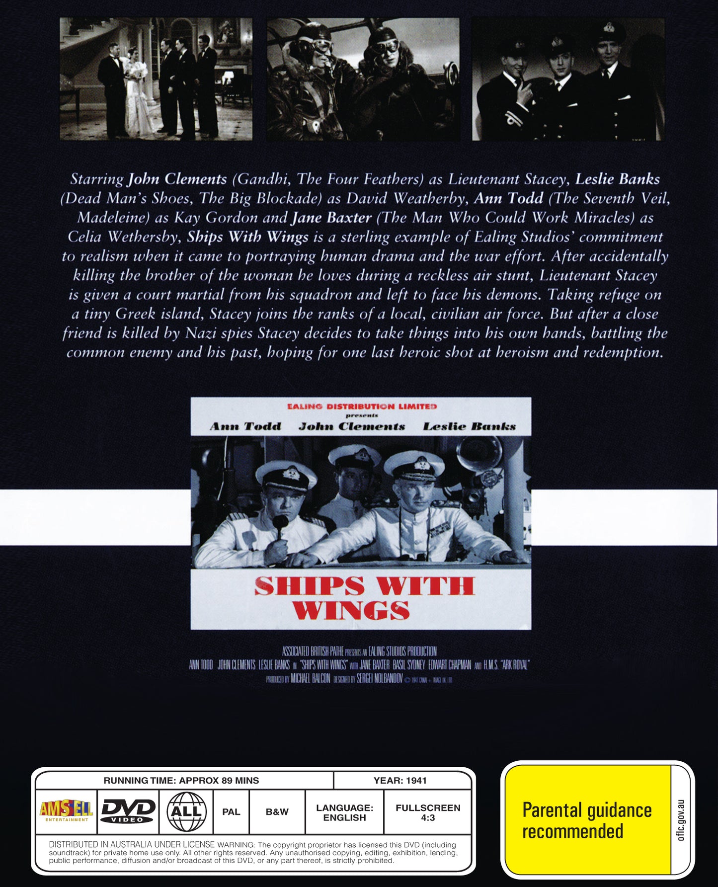 Buy Online Ships with Wings (1941) - DVD - John Clements, Leslie Banks | Best Shop for Old classic and hard to find movies on DVD - Timeless Classic DVD