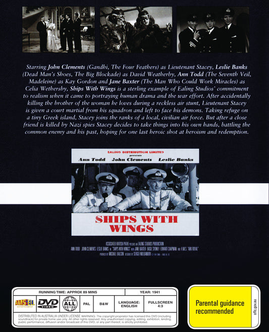 Buy Online Ships with Wings (1941) - DVD - John Clements, Leslie Banks | Best Shop for Old classic and hard to find movies on DVD - Timeless Classic DVD