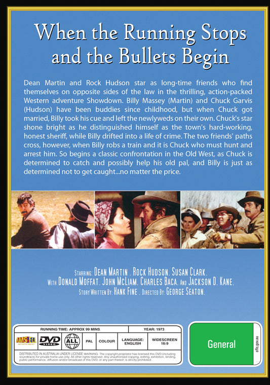 Buy Online Showdown (1973) - DVD - Rock Hudson, Dean Martin | Best Shop for Old classic and hard to find movies on DVD - Timeless Classic DVD