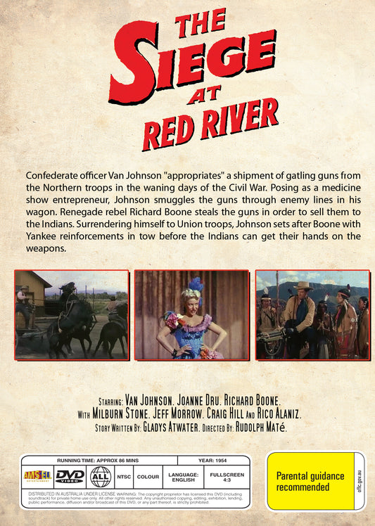 Buy Online The Siege at Red River (1954) - DVD - Van Johnson, Joanne Dru, Richard Boone | Best Shop for Old classic and hard to find movies on DVD - Timeless Classic DVD
