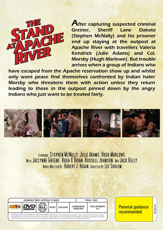 Buy Online The Stand at Apache River (1953) - DVD - Stephen McNally, Julie Adams | Best Shop for Old classic and hard to find movies on DVD - Timeless Classic DVD