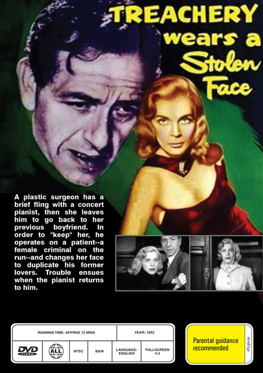 Buy Online Stolen Face (1952) - DVD - Paul Henreid, Lizabeth Scott | Best Shop for Old classic and hard to find movies on DVD - Timeless Classic DVD