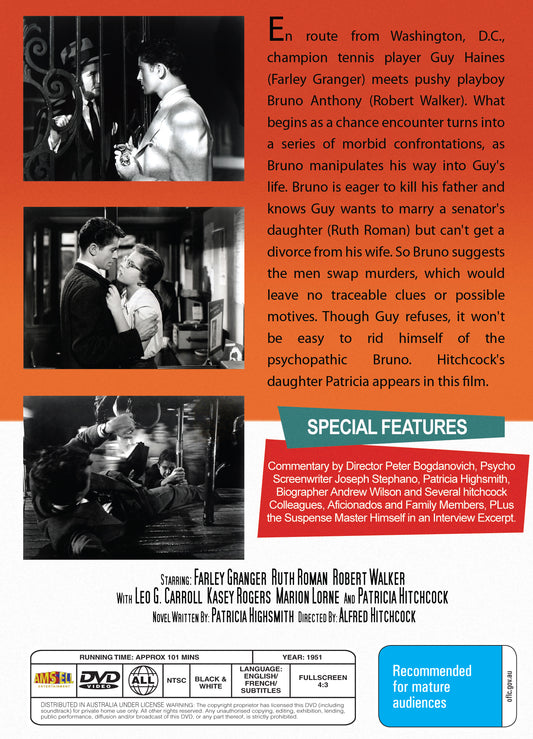 Buy Online Strangers on a Train (1951) - DVD - Farley Granger, Robert Walker | Best Shop for Old classic and hard to find movies on DVD - Timeless Classic DVD