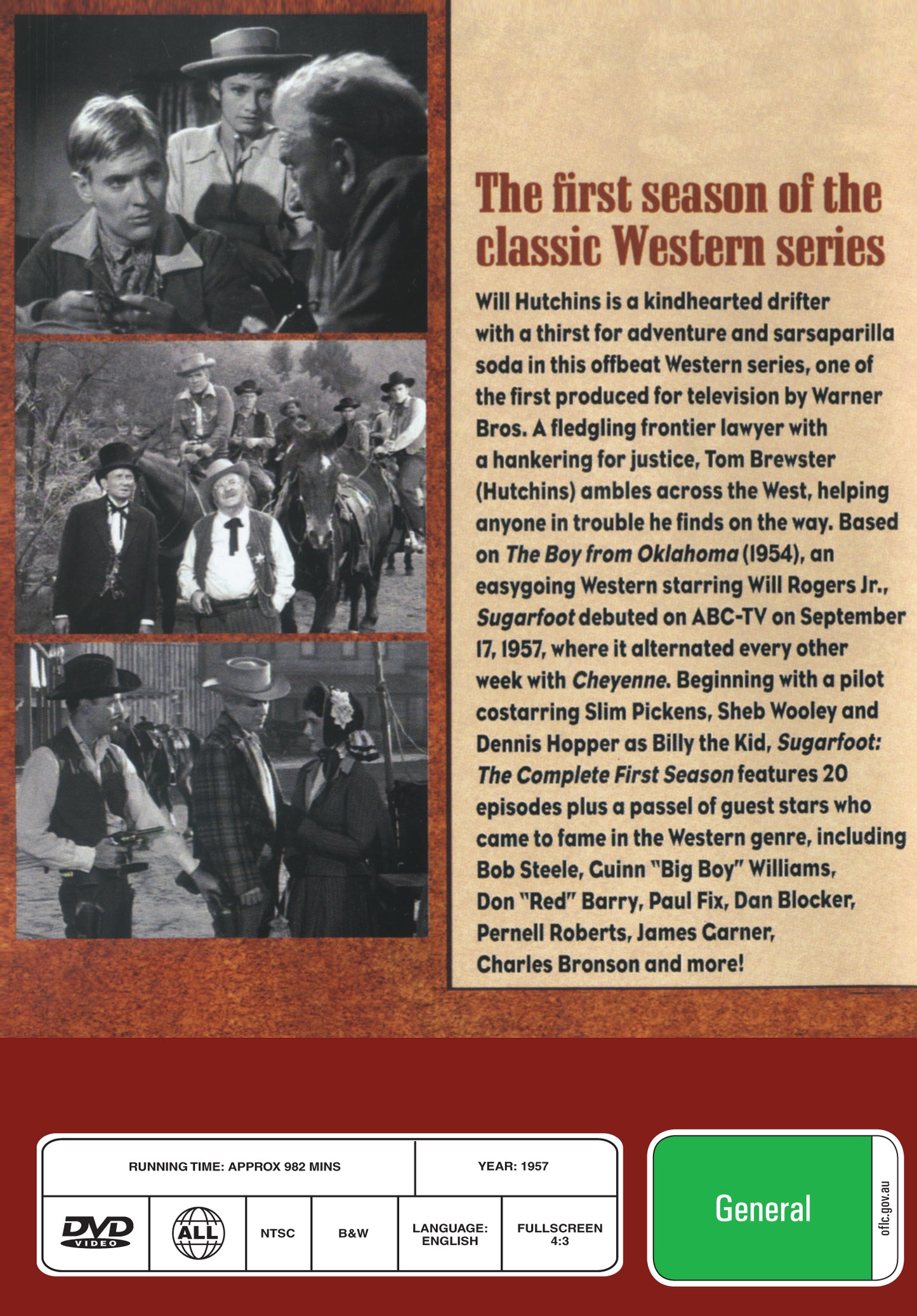 Buy Online Sugarfoot (1957) - DVD - Will Hutchins, Charles Fredericks | Best Shop for Old classic and hard to find movies on DVD - Timeless Classic DVD