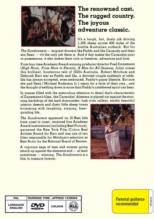 Buy Online The Sundowners (1960) - DVD - Deborah Kerr, Robert Mitchum | Best Shop for Old classic and hard to find movies on DVD - Timeless Classic DVD