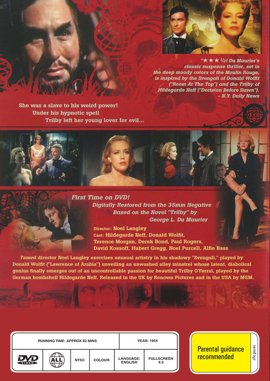 Buy Online Svengali (1954) - DVD - Hildegard Knef, Donald Wolfit | Best Shop for Old classic and hard to find movies on DVD - Timeless Classic DVD