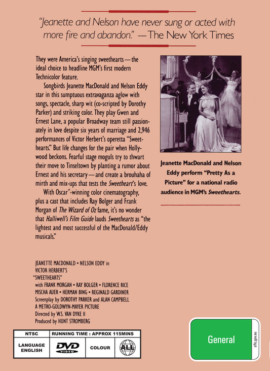 Buy Online Sweethearts (1938) - DVD - Jeanette MacDonald, Nelson Eddy | Best Shop for Old classic and hard to find movies on DVD - Timeless Classic DVD